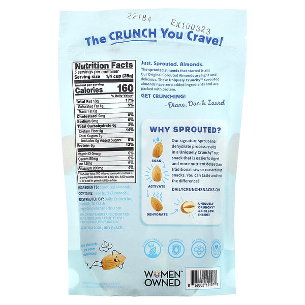 DAILY CRUNCH SPROUTED ALMONDS 5OZ