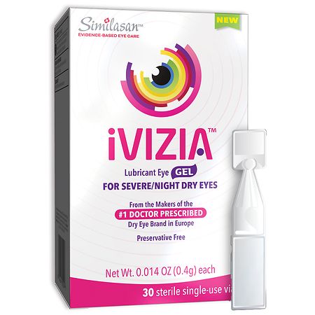 Similasan Ivizia Lubricant Eye Gel Night Vials 30ct