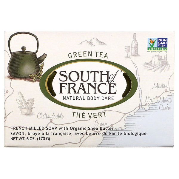 South Of France Green Tea Bar Soap 6Oz