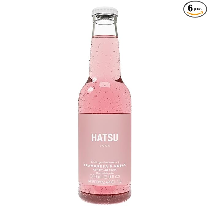 Hatsu Raspberry & Rose Soda 10Oz