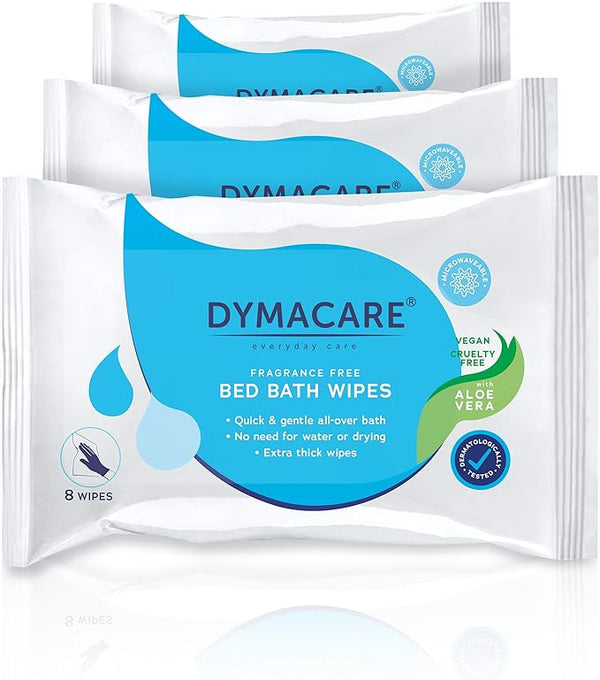 Dymacare Bed Bath Wipes 8ct