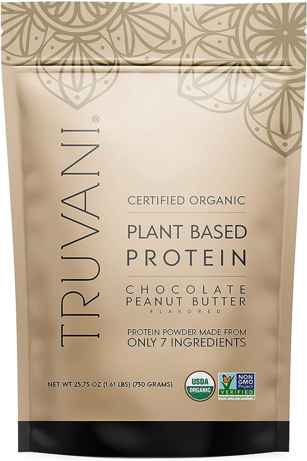 Truvani Plant Based Protein Chocolate Peanut Butter 25.75Oz