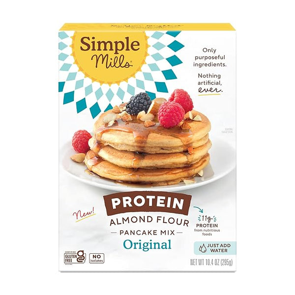 Simple Mills Almond Flour Pancake Mix, Original with Protein