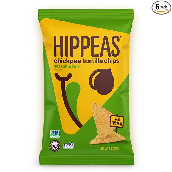 Hippeas Chickpea Tortilla Chips Sea Salt & Lime 5Oz