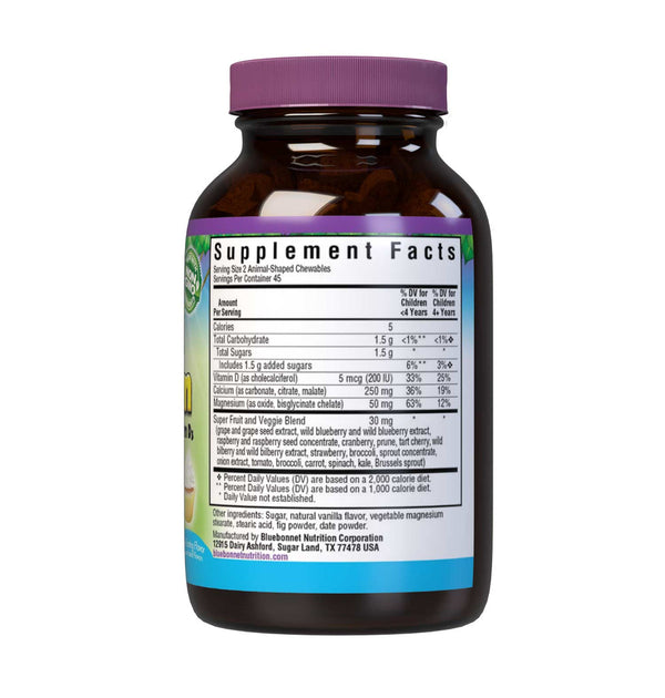 Bluebonnet Calcium Magnesium & Vitamin D3 Chewables 90ct