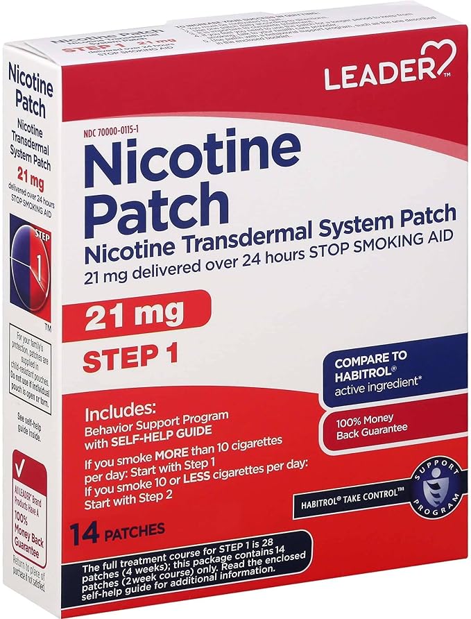 Step 1: 21 mg Nicotine Patch