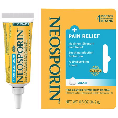 Neosporin Plus Pain Relief Maximum Strengh Cream 0.5Oz