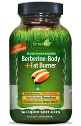 Irwin Berberine Body Fat Burner Liquid Softgels 56ct
