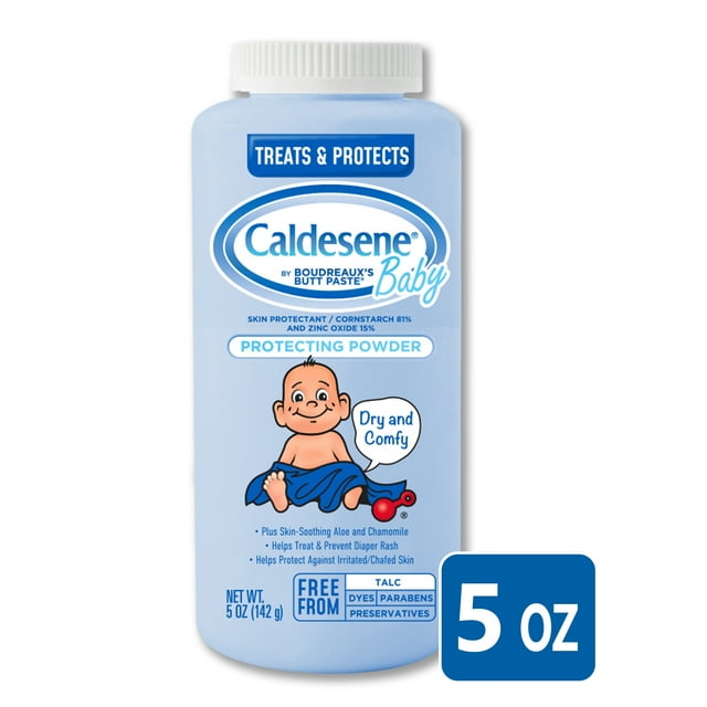 Caldesene Baby Cornstarch Powder With Zinc 5Oz