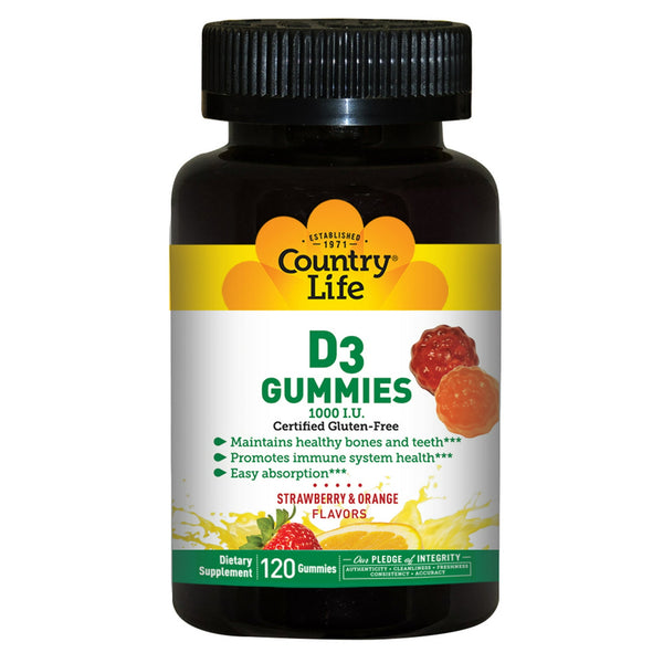 Country Life Vitamin D3 Gummies 120ct