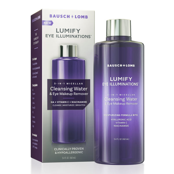 Bausch & Lomb Lumify Cleansing Water Makeup Remover 5.4Oz