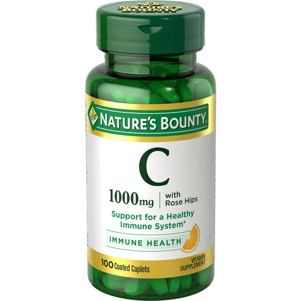 Nature's Bounty Vitamin W/Rose Hips 1000mg Caplets 100ct