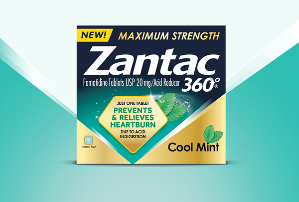 Zantac 360 Maximum Strength Cool Mint 25 Tablets