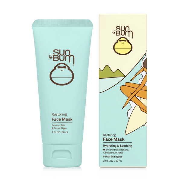 Sun Bum Skin Care Restoring Facial Mask | Vegan and Cruelty Free Formula with Cooling Aloe| 2 oz