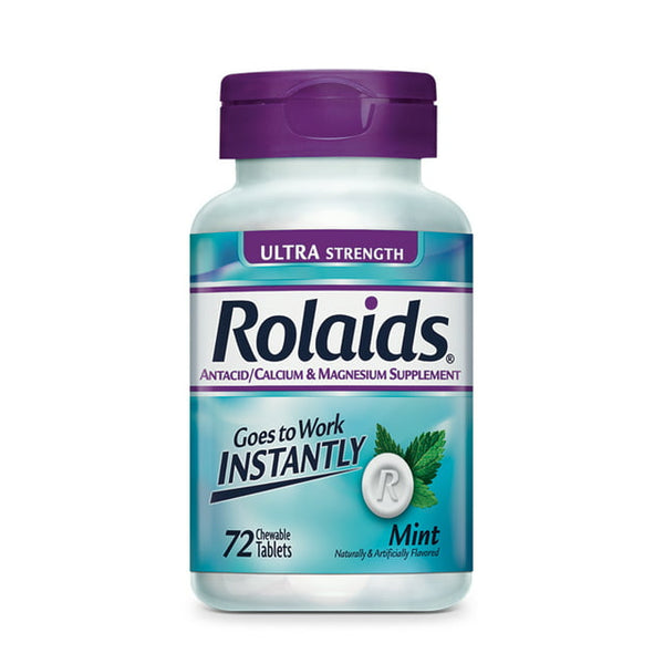 Rolaids Antacid Mint Chewable Tablets 72ct