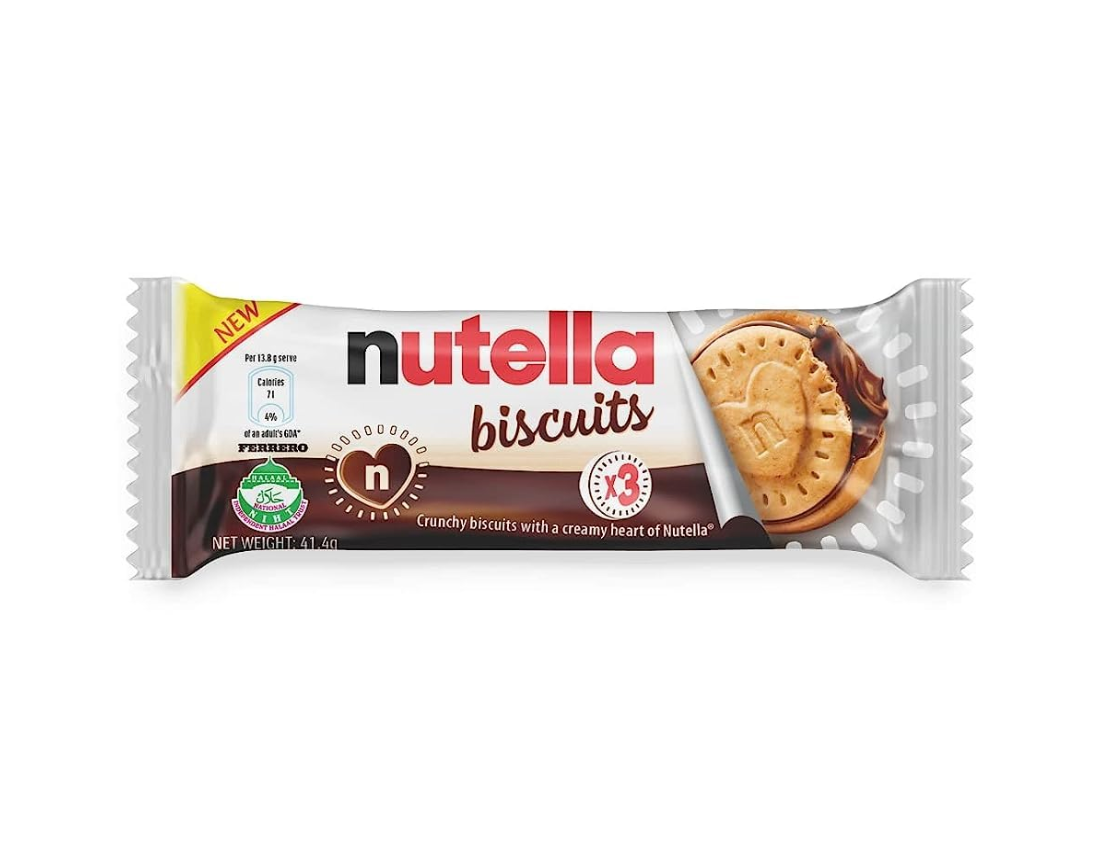 FERRERO NUTELLA BISCUITS MONO 3 PEZZI - CONF 28 — Nbg Shop