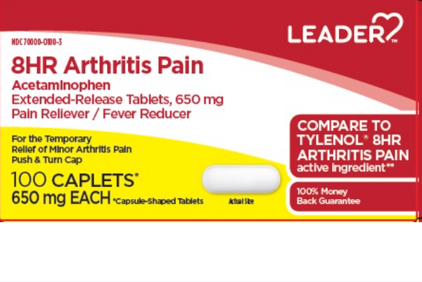 Leader 8Hr Arthritis Pain 650Mg Caplets 100