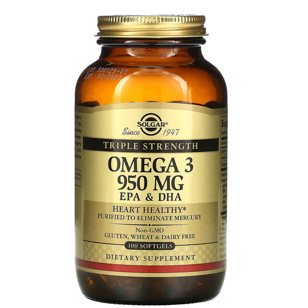 Solgar Omega 3 950 mg Epa & DHA Softgels100ct