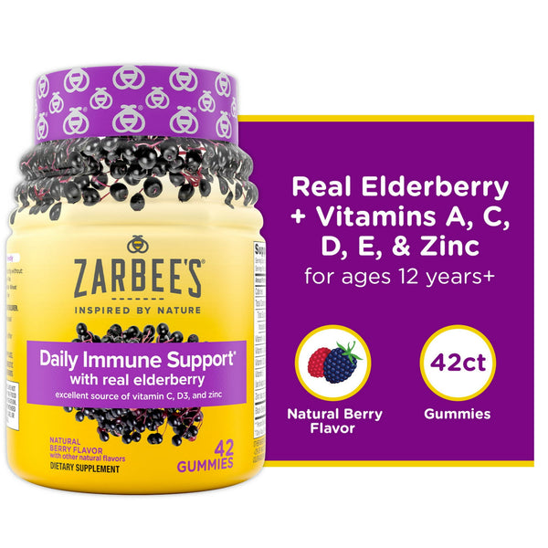 Zarbees Elderberry Immune Support Gummies 42ct