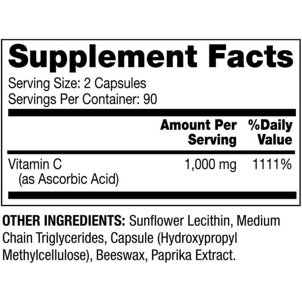 Dr. Mercola Liposomal Vitamin C Capsules 180ct