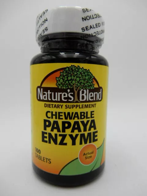 Nature's Blend Papaya Enzyme Tablets 100ct