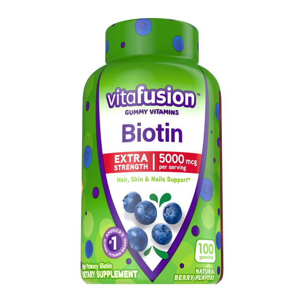 Vitafusion Biotin Extra Strength 5000mg Gummies 100ct