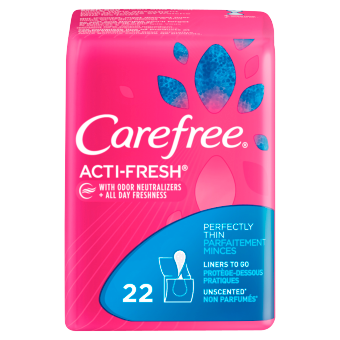 Carefree Body Shape Thin Unscented, 22 Count