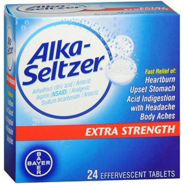 Alka-Seltzer Effervescent Extra Strength 24 ea