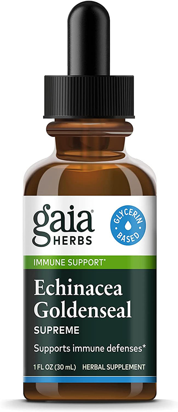 Gaia Herbs Echinacea Goldenseal Alcohol Free Drops