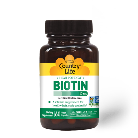 Country Life High Potency Biotin 10mg 60 Capsules