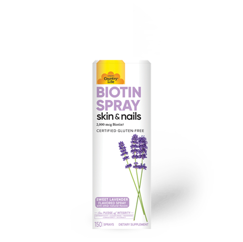 Country Life Spray Skin & Nail Biotin Spray Sweet Lavender 0.81 Oz