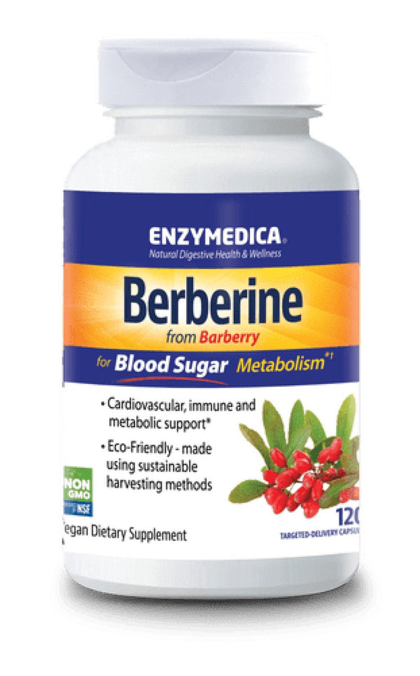 Enzymedica Berberine with Barberry 120 Capsules