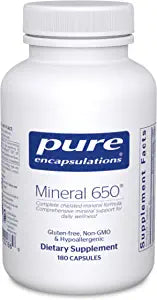 Pure Encapsulations Mineral 650 180 Capsules