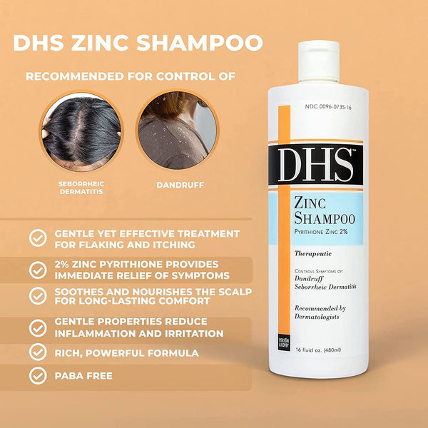 DHS Zinc Shampoo 16 Oz