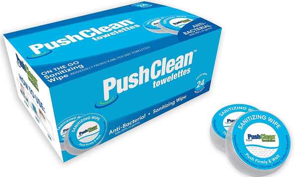 PushClean On the Go Sanitizing Wipes