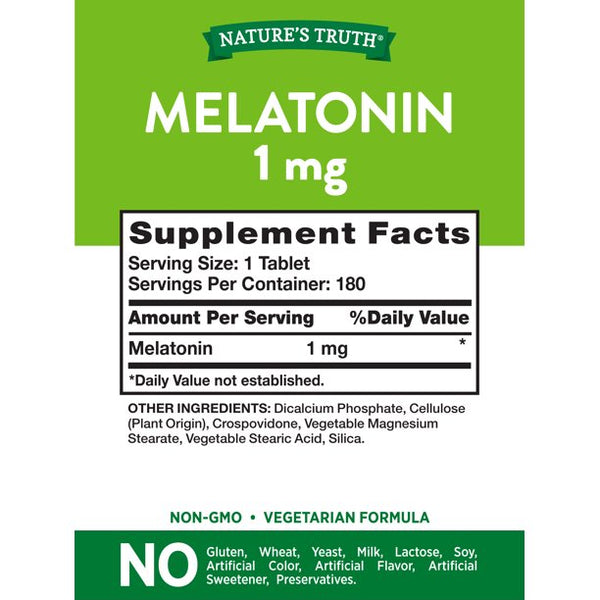 Nature'S Truth Melatonin 1Mg 180 Tablets