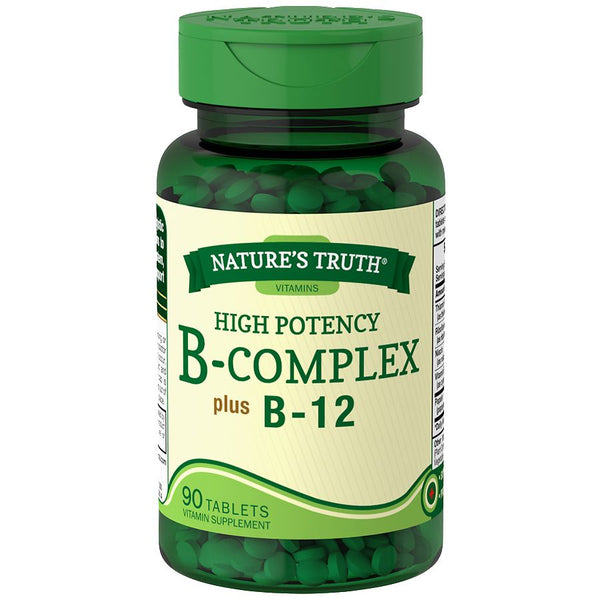 Nature's Truth High Potency B Complex plus B12 90 Tablets