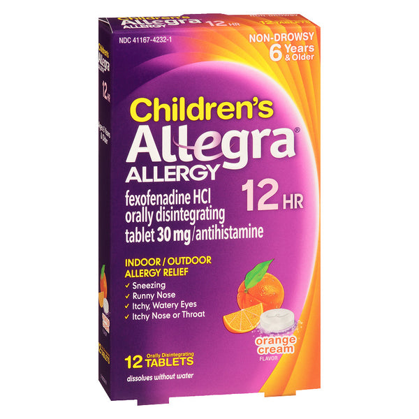 Allegra Children's 12 Hour Allergy Relief 30mg Tablets