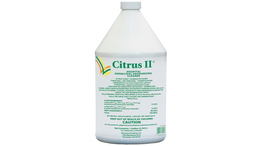 Citrus II Hospital Germicidal Deodorizing Cleaner. 1 Gallon