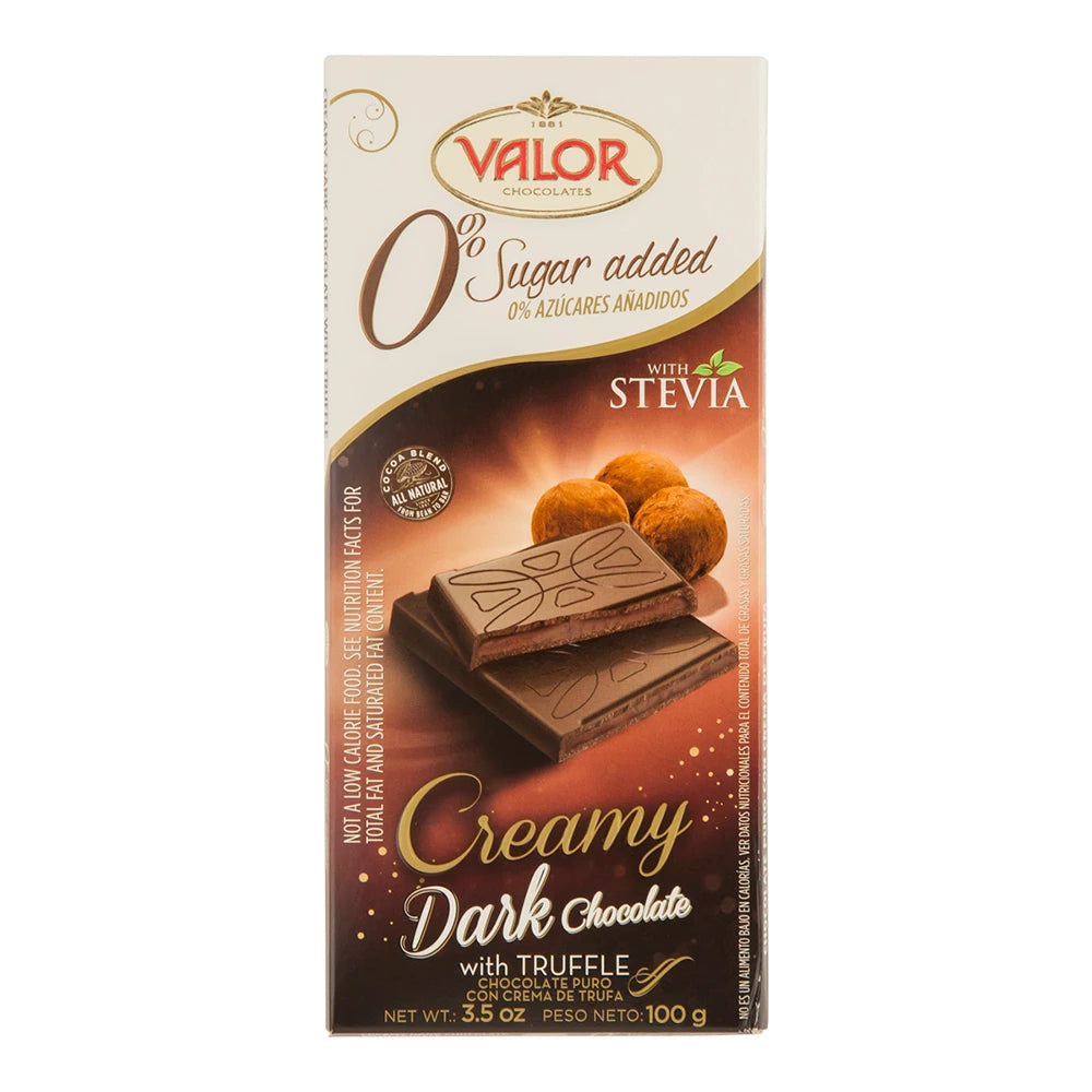 Valor Dark Chococolate Creamy Truffle 3.5Oz - Locatel Health ...