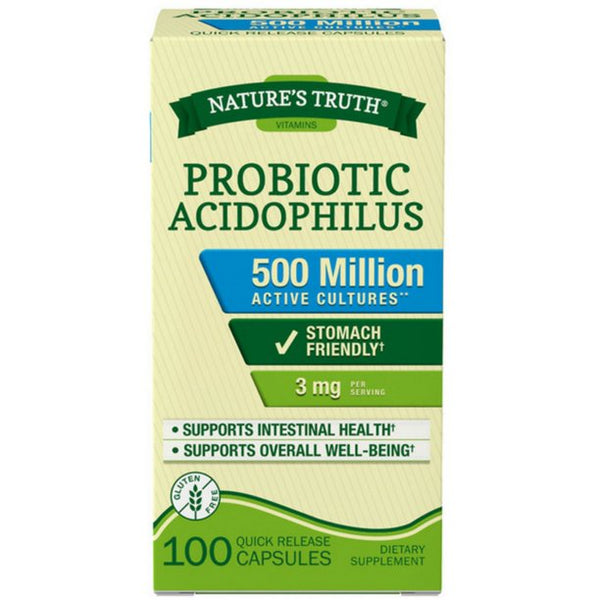 Nature's Truth Probiotic Acidophilus 500 Million 100 Caps