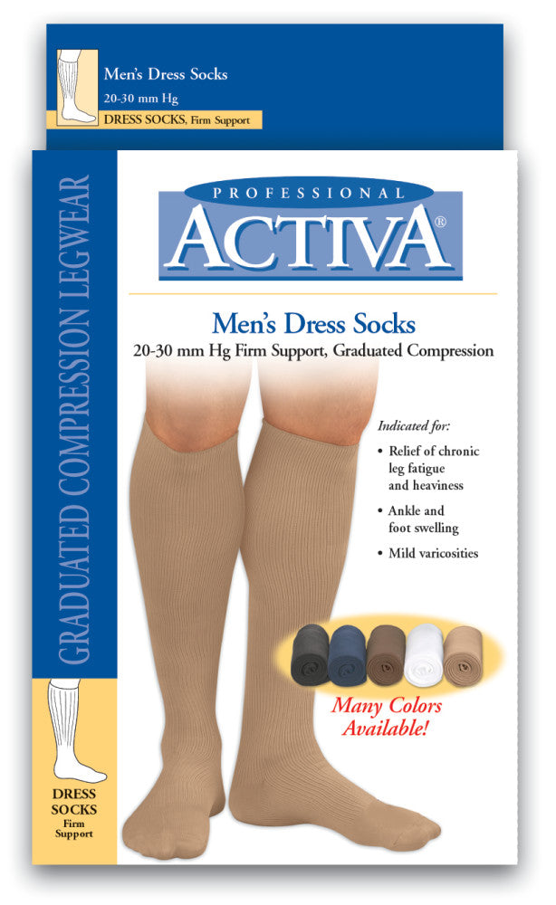 Activa Men's Dress Socks Lite/Firm Support MODELS: H25 & H35