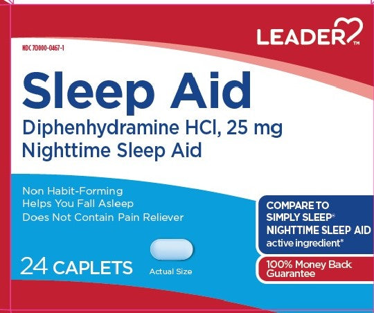 Leader Sleep Aid Tablets - 48 Count