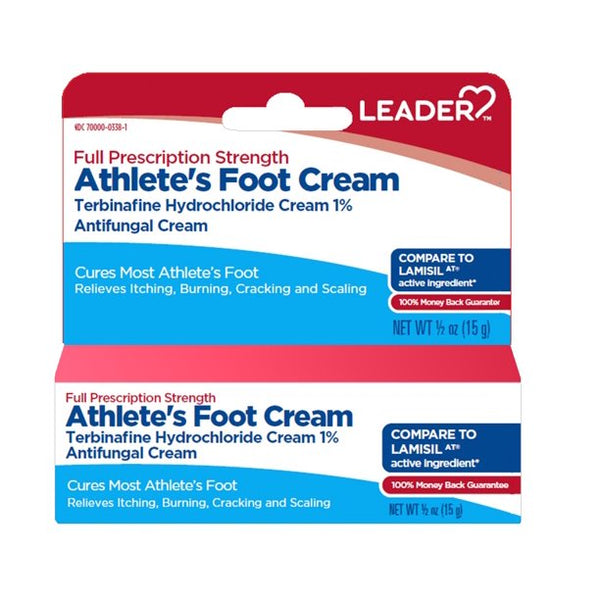 Leader Athletes Foot Cream 1% 0.5Oz