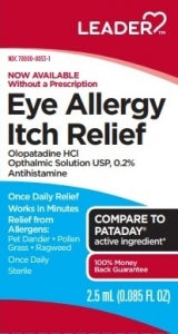 Leader Eye Allergy Itch Relief 2.5 Oz