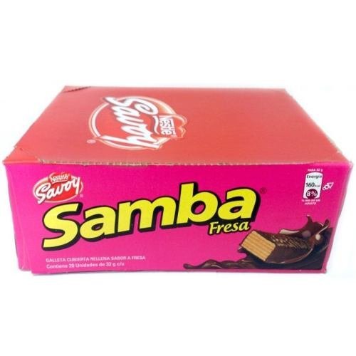 Nestle Savoy Samba Fresa 20 Units Box