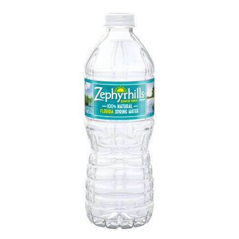 20 Fluid Ounce Bottled Water  Zephyrhills® Brand 100% Natural Spring Water