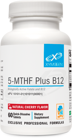 Xymogen 5-Mthf Plus B12 Tablets Cherry 60ct