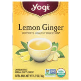 Té de yogi jengibre de limón 16ct