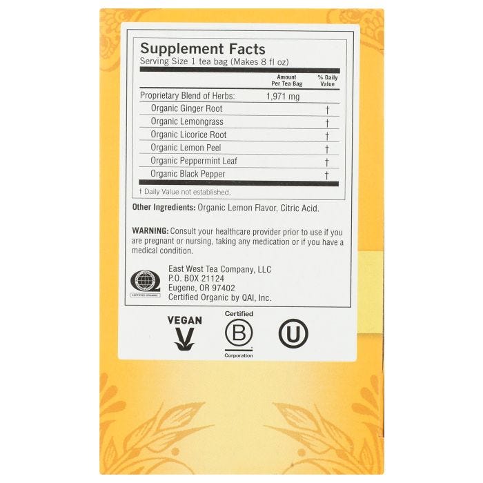 Yogi Tea Lemon Ginger 16ct